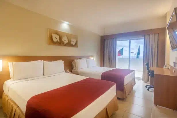 Quarto Luxo com 2 camas - Hotel em Natal